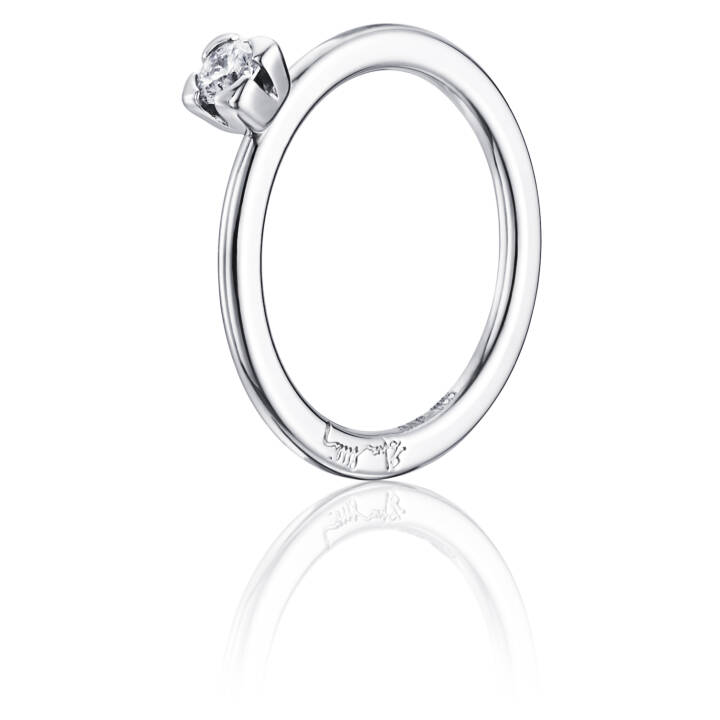 Love Bead Wedding 0.19 ct diamant Ring Weißgold in der Gruppe Ringe / Verlobungs- & Eheringe bei SCANDINAVIAN JEWELRY DESIGN (13-102-00455)