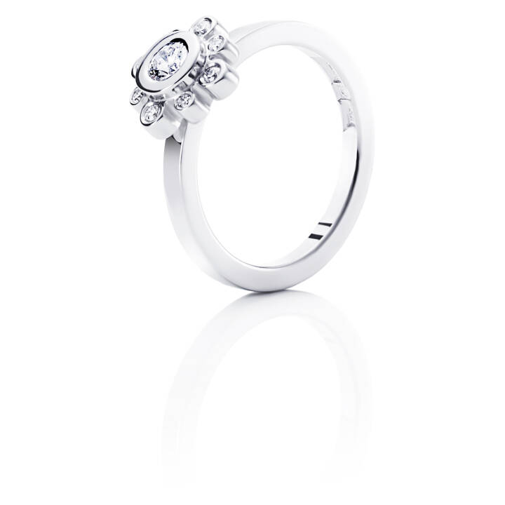Sweet Hearts Crown 0.19 ct diamant Ring Weißgold in der Gruppe Ringe / Diamantringe bei SCANDINAVIAN JEWELRY DESIGN (13-102-00541)