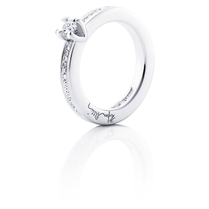 Heart To Heart 0.19 ct diamant Ring Weißgold in der Gruppe Ringe / Diamantringe bei SCANDINAVIAN JEWELRY DESIGN (13-102-00585)