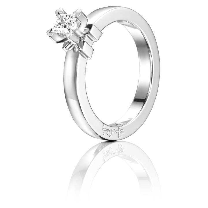 Dolce weiße Princess 0.30 ct diamant Ring Weißgold in der Gruppe Ringe / Weißgoldringe bei SCANDINAVIAN JEWELRY DESIGN (13-102-01105)