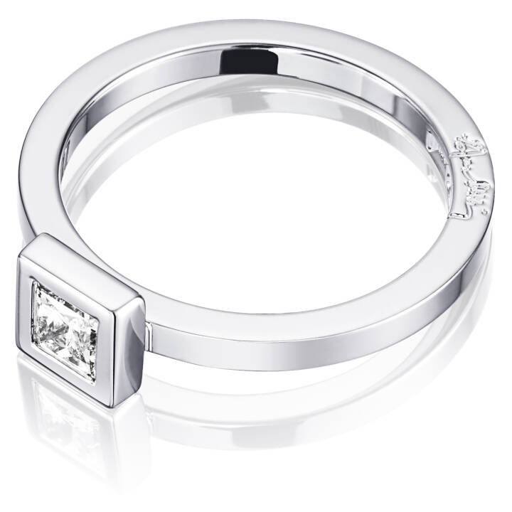 Princess Wedding Thin 0.30 ct diamant Ring Weißgold in der Gruppe Ringe / Verlobungs- & Eheringe bei SCANDINAVIAN JEWELRY DESIGN (13-102-01116)