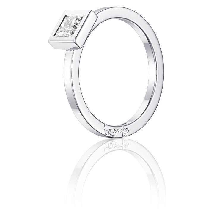Product Image for Efva Attling Princess Wedding Thin 040 ct Ring Weißgold.00 mm