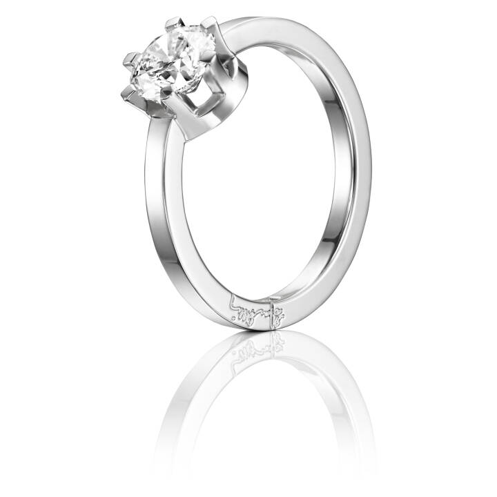Crown Wedding 1.0 ct diamant Ring Weißgold in der Gruppe Ringe / Verlobungs- & Eheringe bei SCANDINAVIAN JEWELRY DESIGN (13-102-01126)