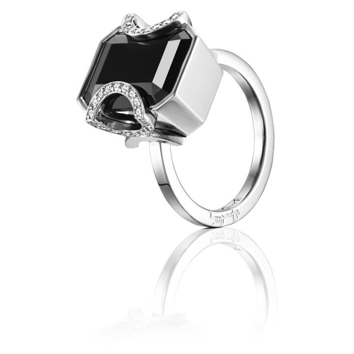 Product Image for Efva Attling Little Magic Star - Onyx Ring Weißgold 15.00 mm