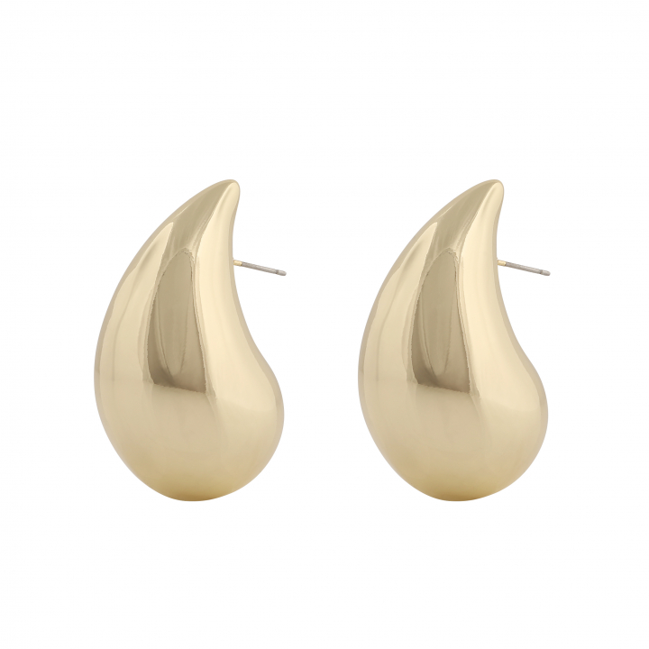 Yenni big ear Gold in der Gruppe Ohrringe / Goldohrringe bei SCANDINAVIAN JEWELRY DESIGN (1302-6300-257)