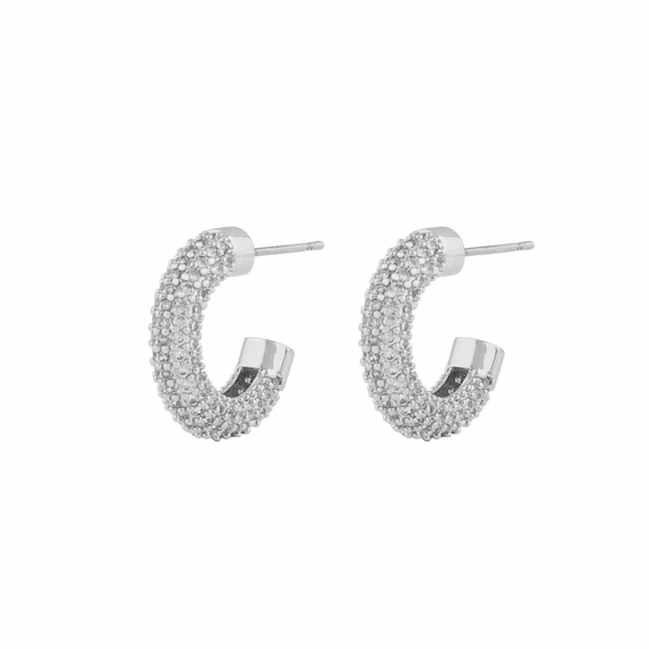 Pillow stone oval ear Silber in der Gruppe Ohrringe / Silberohrringe  bei SCANDINAVIAN JEWELRY DESIGN (1308-7000-012)