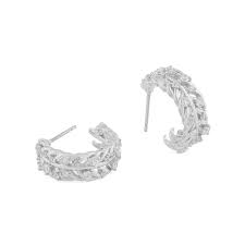 Product Image for SNÖ OF SWEDEN Vega stone oval ear Silver clear
