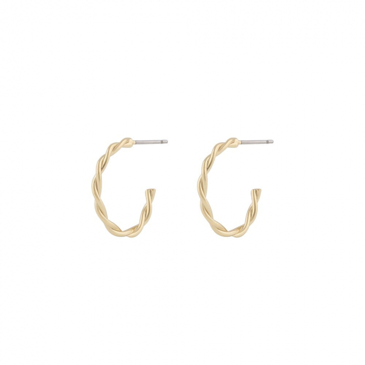 Harper oval ear Gold in der Gruppe Ohrringe / Goldohrringe bei SCANDINAVIAN JEWELRY DESIGN (1314-6400-257)