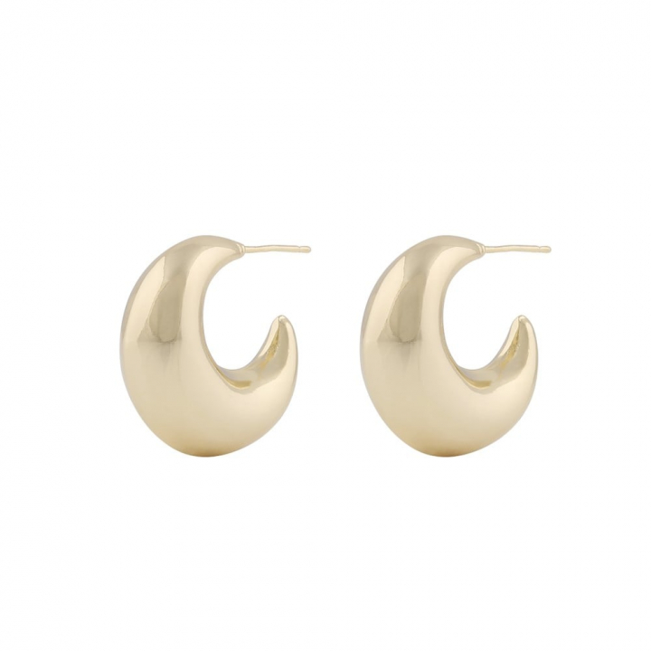 Millie round ear Gold in der Gruppe Ohrringe / Goldohrringe bei SCANDINAVIAN JEWELRY DESIGN (1321-6500-257)