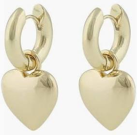 Lara heart ring pendant earrings in der Gruppe Ohrringe / Goldohrringe bei SCANDINAVIAN JEWELRY DESIGN (1324-7000-257)