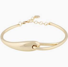 Aero small bracelet Gold  in der Gruppe Armbänder / Armreifen bei SCANDINAVIAN JEWELRY DESIGN (1329-3100-257)