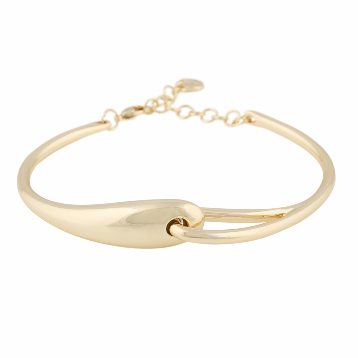 Aero small bracelet Gold  in der Gruppe Armbänder / Armreifen bei SCANDINAVIAN JEWELRY DESIGN (1329-3100-257)