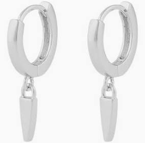 Aero ring pendant Earring Silver in der Gruppe Ohrringe / Silberohrringe  bei SCANDINAVIAN JEWELRY DESIGN (1329-6200-256)