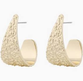 Lauren big oval ear in der Gruppe Ohrringe / Goldohrringe bei SCANDINAVIAN JEWELRY DESIGN (1330-6500-257)