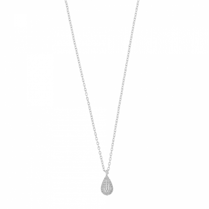 Naomi drop pendant neck 45 Silver in der Gruppe Halsketten / Silberhalsketten bei SCANDINAVIAN JEWELRY DESIGN (1334-0145-012)