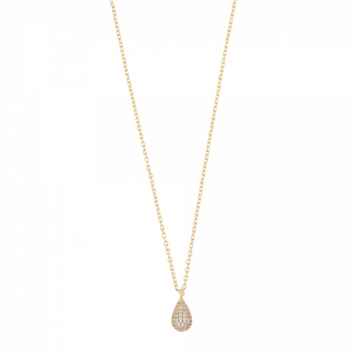 Naomi drop pendant neck 45 in der Gruppe Halsketten / Goldhalsketten bei SCANDINAVIAN JEWELRY DESIGN (1334-0145-251)