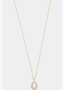 Naomi irregular pendant neck 42 in der Gruppe Halsketten / Goldhalsketten bei SCANDINAVIAN JEWELRY DESIGN (1334-0342-251-42)