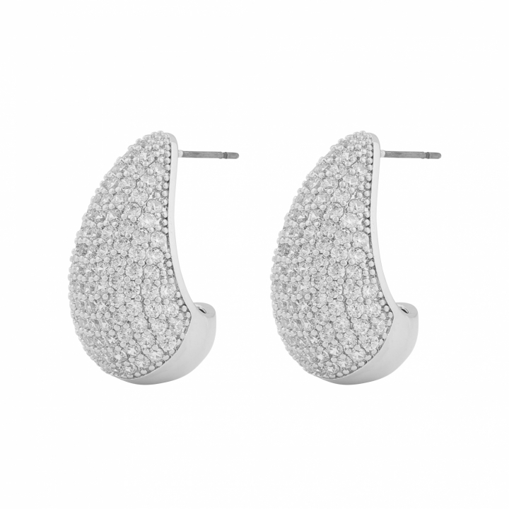 Naomi big drop ear Silver in der Gruppe Ohrringe / Silberohrringe  bei SCANDINAVIAN JEWELRY DESIGN (1334-6100-012)