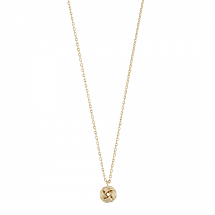 Soap knot pendant neck 45 in der Gruppe Halsketten / Goldhalsketten bei SCANDINAVIAN JEWELRY DESIGN (1339-0145-257)