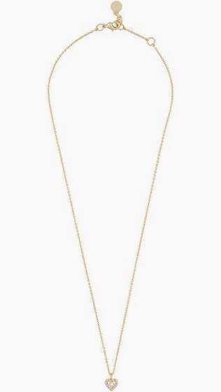 Nisi heart pendant Necklace Gold in der Gruppe Halsketten / Goldhalsketten bei SCANDINAVIAN JEWELRY DESIGN (1356-3100-251)