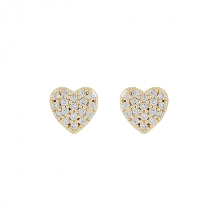 Lovely small crystal Earrings Gold in der Gruppe Ohrringe / Goldohrringe bei SCANDINAVIAN JEWELRY DESIGN (1363-6200-251)