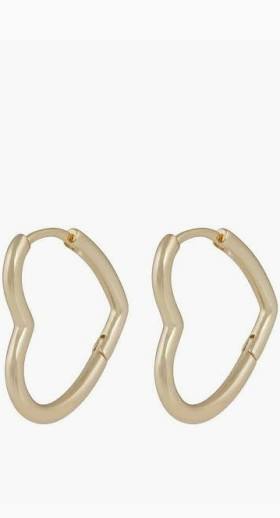 Lovely oval Earrings Gold in der Gruppe Ohrringe / Goldohrringe bei SCANDINAVIAN JEWELRY DESIGN (1363-7300-257)