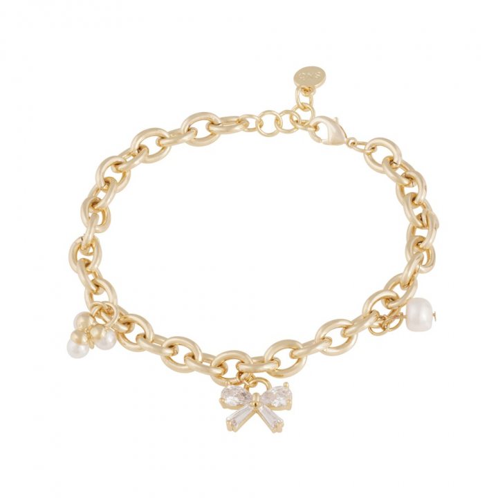 Eira charm Bracelet Gold in der Gruppe Armbänder / Goldarmbänder bei SCANDINAVIAN JEWELRY DESIGN (1368-3400-362)
