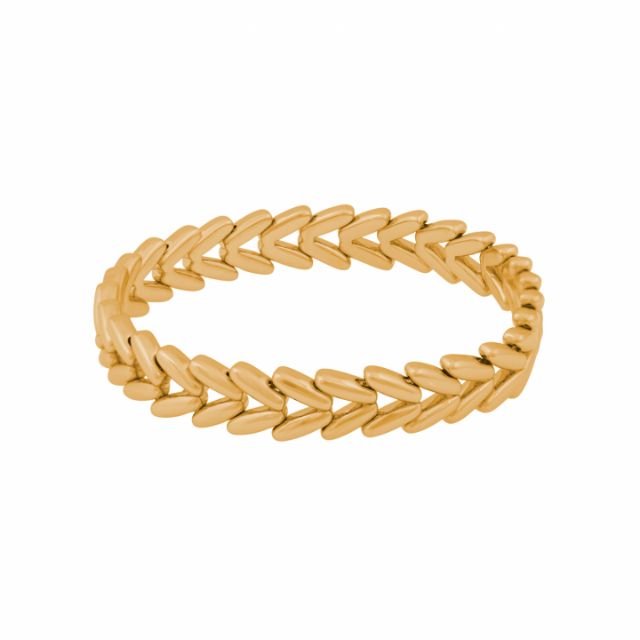 Liddy elastic Bracelet Gold onesize in der Gruppe Armbänder / Goldarmbänder bei SCANDINAVIAN JEWELRY DESIGN (1388-3600-257)
