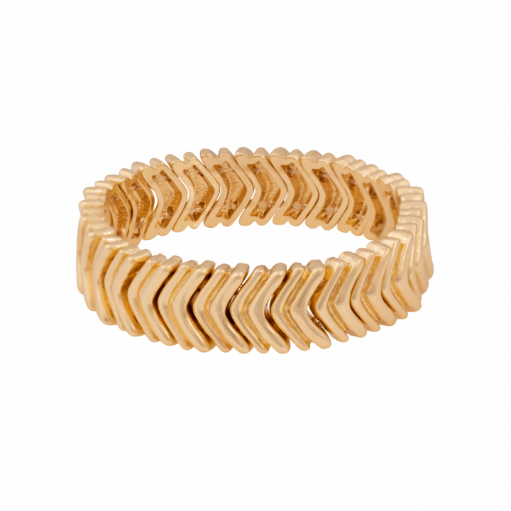 Liddy big elastic Bracelet Gold onesize in der Gruppe Armbänder / Goldarmbänder bei SCANDINAVIAN JEWELRY DESIGN (1388-3700-257)