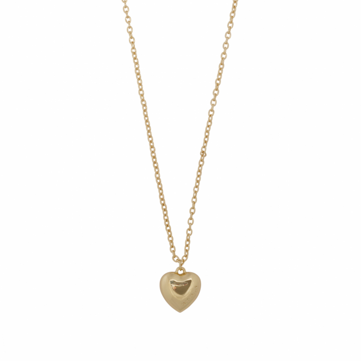 Cute big heart Necklace Gold in der Gruppe Halsketten / Goldhalsketten bei SCANDINAVIAN JEWELRY DESIGN (1394-0450-257-50)