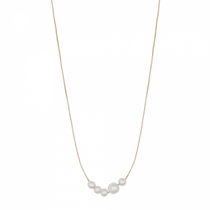 Karan Necklace Gold in der Gruppe Halsketten / Goldhalsketten bei SCANDINAVIAN JEWELRY DESIGN (1399-0740-362)