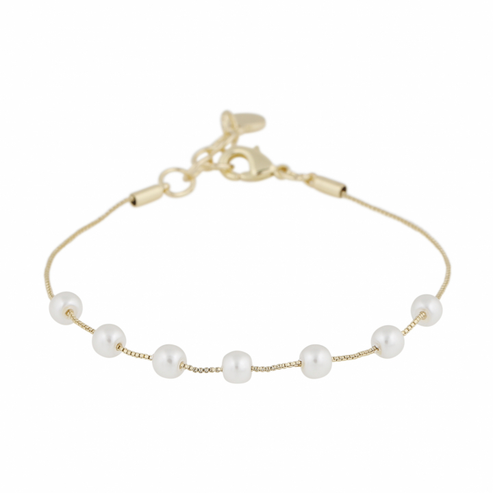 Karan Bracelet Gold in der Gruppe Armbänder / Goldarmbänder bei SCANDINAVIAN JEWELRY DESIGN (1399-3400-362)