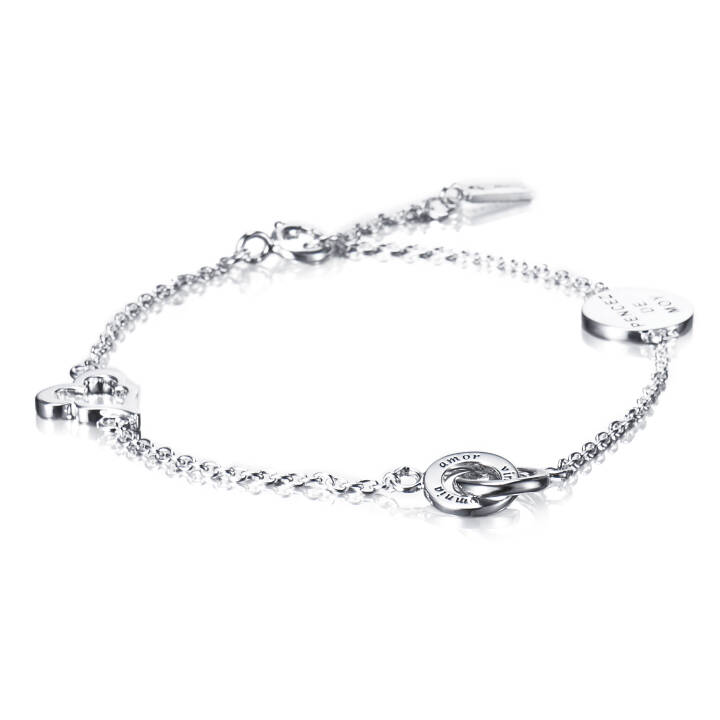 Mini Love Armbänder Silber 17-19 cm in der Gruppe Armbänder / Silberarmbänder bei SCANDINAVIAN JEWELRY DESIGN (14-100-00871-1719)