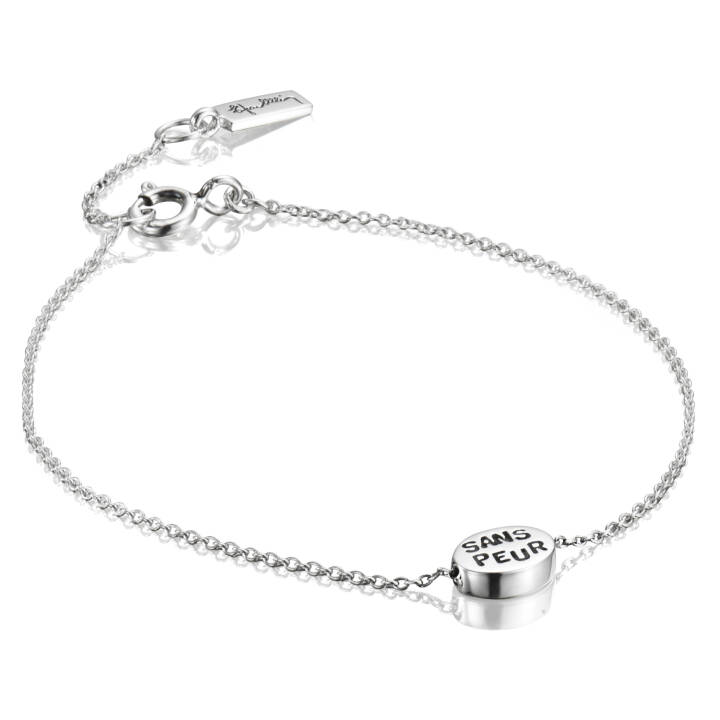 Mini Me Sans Peur Armbänder Silber 17-19 cm in der Gruppe Armbänder / Silberarmbänder bei SCANDINAVIAN JEWELRY DESIGN (14-100-01281-1719)