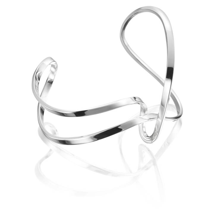 Twisting Cuff Armbänder Silber in der Gruppe Armbänder / Armreifen bei SCANDINAVIAN JEWELRY DESIGN (14-100-01293)
