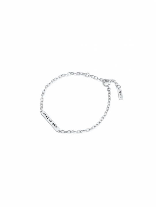 Product Image for Efva Attling Power Plates Armbänder - Take No Shit Silber 16-19 cm