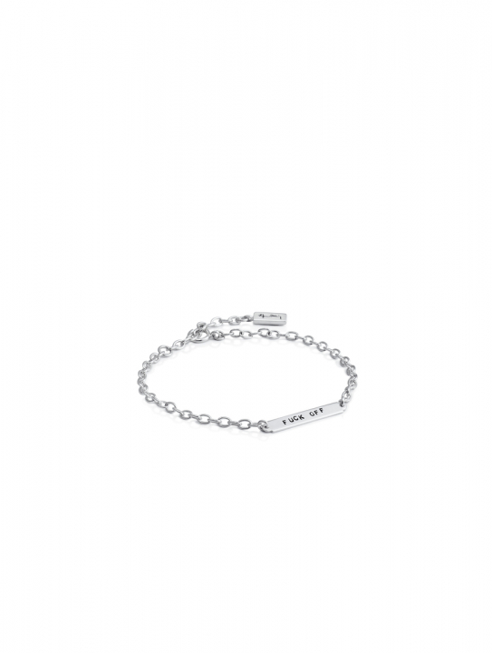 Product Image for Efva Attling Power Plates Armbänder - Fuck Off Silber 16-19 cm