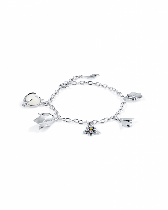 Garden Bracelet Silver in der Gruppe Armbänder / Silberarmbänder bei SCANDINAVIAN JEWELRY DESIGN (14-100-02346-1619)