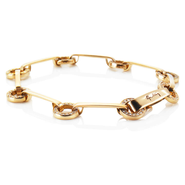 Ring Chain & Stars Armbänder Gold in der Gruppe Armbänder / Goldarmbänder bei SCANDINAVIAN JEWELRY DESIGN (14-101-00048-0000)