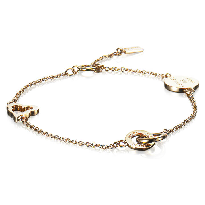 Mini Love Armbänder Gold 15-19 cm in der Gruppe Armbänder / Goldarmbänder bei SCANDINAVIAN JEWELRY DESIGN (14-101-00871-1719)