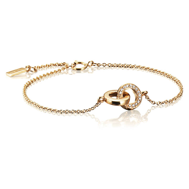 You & Me Armbänder Gold 15-19 cm in der Gruppe Armbänder / Diamantarmbänder bei SCANDINAVIAN JEWELRY DESIGN (14-101-01008-1519)