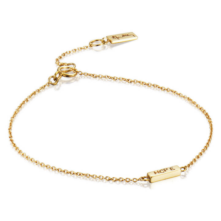 Mini Me Hope Armbänder Gold 17-19 cm in der Gruppe Armbänder / Goldarmbänder bei SCANDINAVIAN JEWELRY DESIGN (14-101-01279-1719)