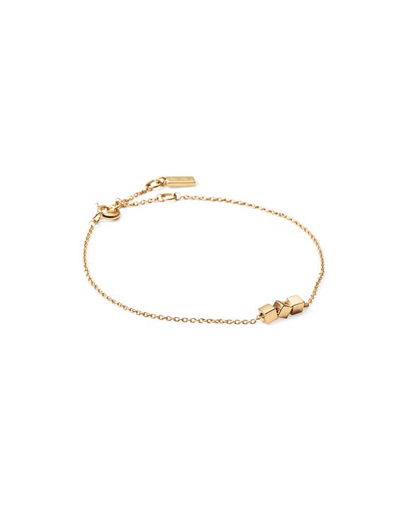 Dice Bracelet Gold in der Gruppe Armbänder / Goldarmbänder bei SCANDINAVIAN JEWELRY DESIGN (14-101-02212-1619)