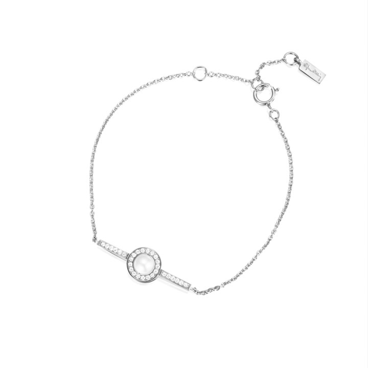 Little Day Pearl & Stars Armbänder Weißgold 16-19 cm in der Gruppe Armbänder / Diamantarmbänder bei SCANDINAVIAN JEWELRY DESIGN (14-102-01910-1619)