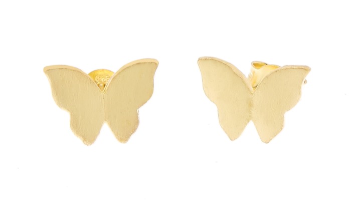 Butterfly Ohrring Gold in der Gruppe Ohrringe / Goldohrringe bei SCANDINAVIAN JEWELRY DESIGN (1421420004)