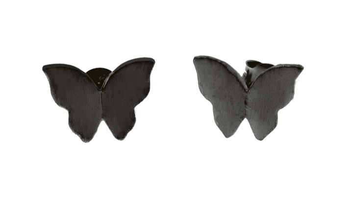 Butterfly Ohrring black in der Gruppe Ohrringe bei SCANDINAVIAN JEWELRY DESIGN (1421440004)