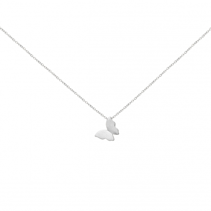 Butterfly Halsketten Silber 40-45 cm in der Gruppe Halsketten / Silberhalsketten bei SCANDINAVIAN JEWELRY DESIGN (1422110004)