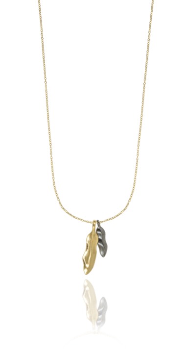Feather long Halsketten Gold 80-85 cm in der Gruppe Halsketten / Goldhalsketten bei SCANDINAVIAN JEWELRY DESIGN (1422220006)