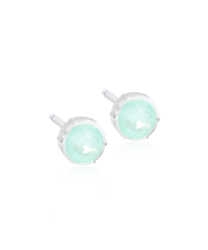 MP Bezel 6 mm, Soft mint in der Gruppe Ohrringe / Silberohrringe  bei SCANDINAVIAN JEWELRY DESIGN (15-0109-31)