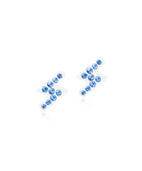 MP Brilliance Flash 8 mm, Sapphire in der Gruppe Ohrringe / Silberohrringe  bei SCANDINAVIAN JEWELRY DESIGN (15-01185-04)